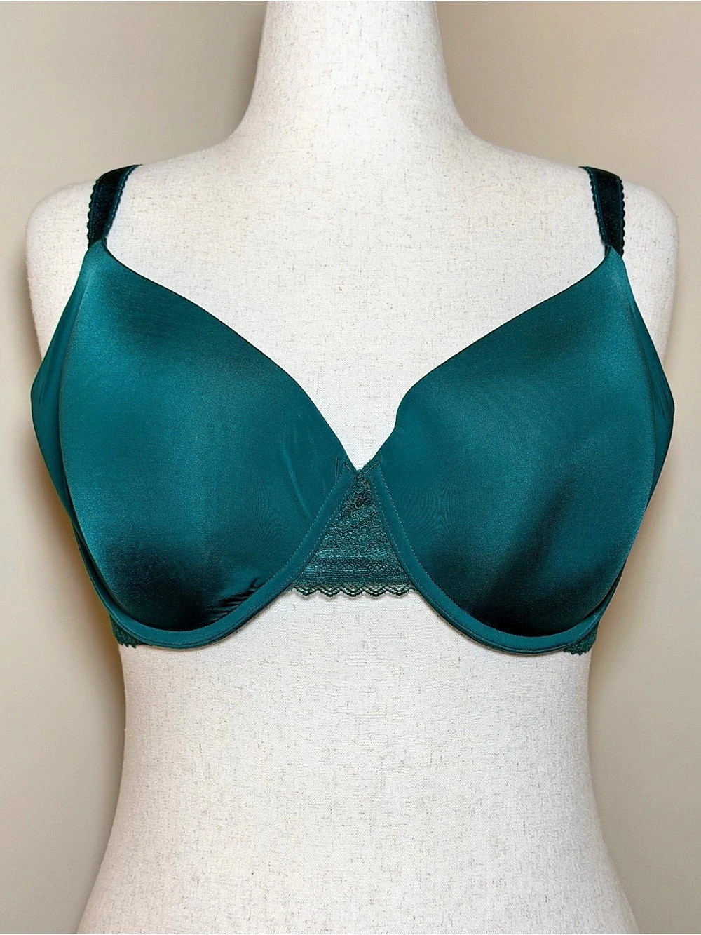 Bare Necessities Demi T-Shirt Bra 38DDD Botanical Garden Green Underwire Lace